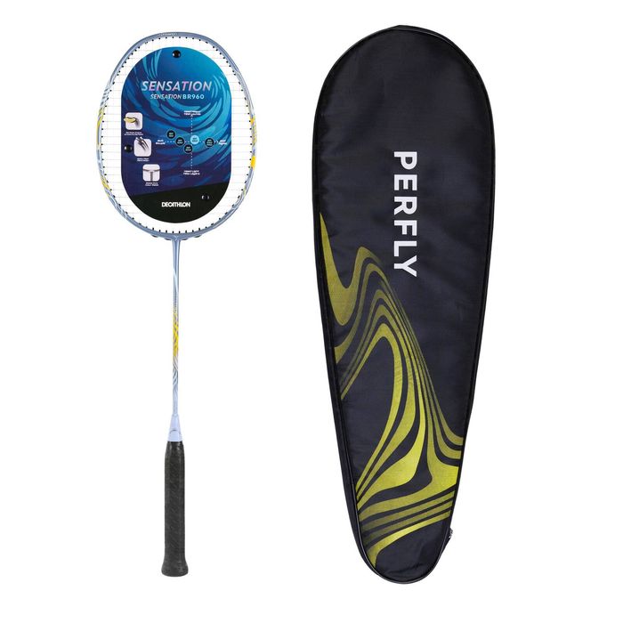 Decathlon - Badminton Adult Racket Br Sensation 960 Blue Yellow - One Size