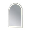 Barelli Signature 900 x 600mm Brushed Nickel Framed Arch LED Mirror