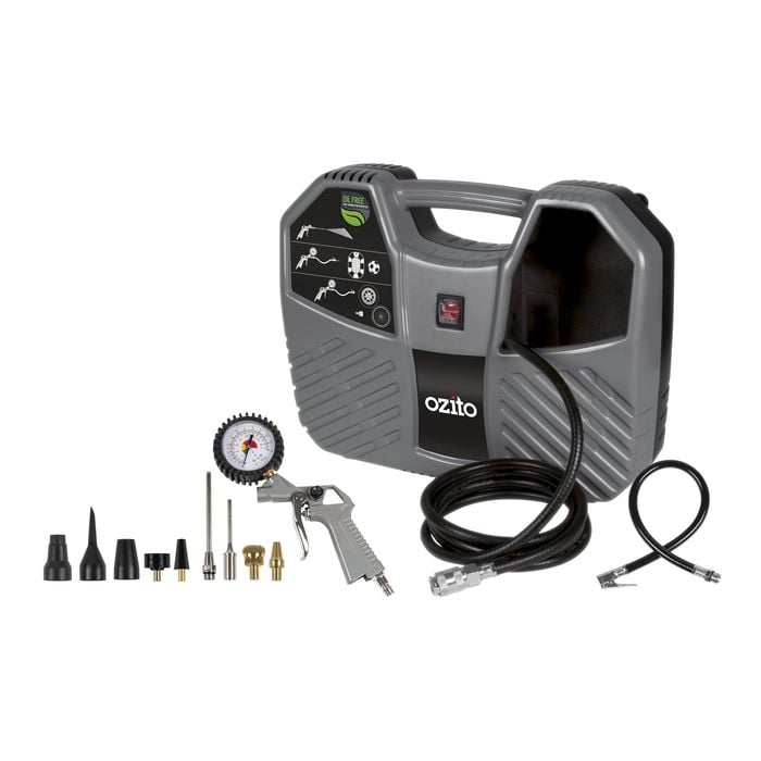 Ozito 1100W Inflate-It Compressor Kit