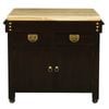 Heritage  2 Door 2 Drawer Butcher's Block - Chocolate
