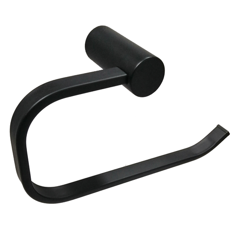 Barelli Ambiente Single Towel Ring Matte Black