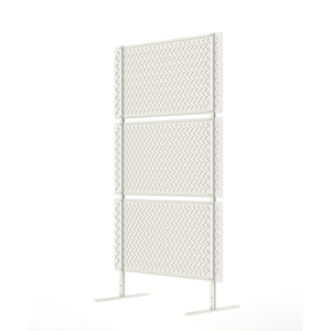 Rapid 400 x 1400 x 800 White Decorative Privacy Screen