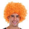 s DELUXE AFRO WIG Curly Hair Costume Party Fancy Disco 70s 80s Dress Up Orange