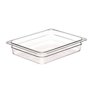 Cambro Gastronorm Food Pan Camwear Polycarbonate Gn 1/2 65mm Clear 3.9l Commercial Kitchen Storage