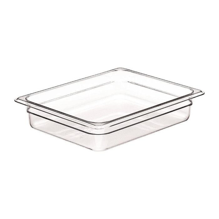 Cambro Gastronorm Food Pan Camwear Polycarbonate Gn 1/2 65mm Clear 3.9l Commercial Kitchen Storage