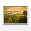 Grassy Hill And Trees With Sky  Print 100% Australian Made 90x60cm  (poster)