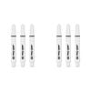 2x Target K-Flex Moulded Flight & Shaft No.6 Short - White