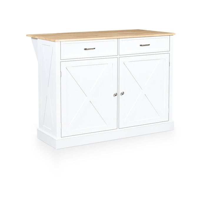 Norman Kitchen Bar Island On Wheels Drop Leaf Bench Table Buffet Cart Sideboard Cabinet Rolling