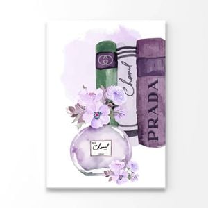 Purple Perfume with Book Set  Print 100% Australian Made 40 x 50cm  (Acrylic)