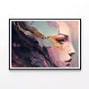 Painting of a Human Face  Print 100% Australian Made 120x90cm  (Poster)