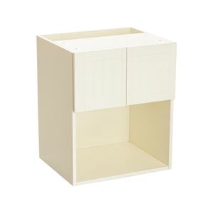 Kaboodle 600mm Antique White Country Wall Microwave Cabinet