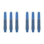 2x 3pc Target Pro Grip Ink Shaft Multipack Intermediate - Blue