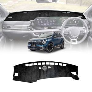 Luxury 3D Dash Mat Pad Cover Non-Slip for Kia Sportage 2021-2025 Microfiber Leather