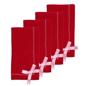 4pc Porto Night Before Recycled Yarn Napkins 45x45cm Multi-Coloured