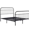 Darcy High Back Metal Bed Frame Black - King