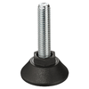 Hafele 50mm x M10 Adjustable Levelling Foot with T/Nut - 4 Pack