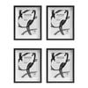 4PK Unigift Downton 20x25cm MDF/Glass Matt Picture Frame - Black
