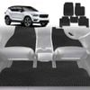 6D Diamond Car Floor Mats for Volvo XC40 2018-Current-Full Set-Black-Outback GT