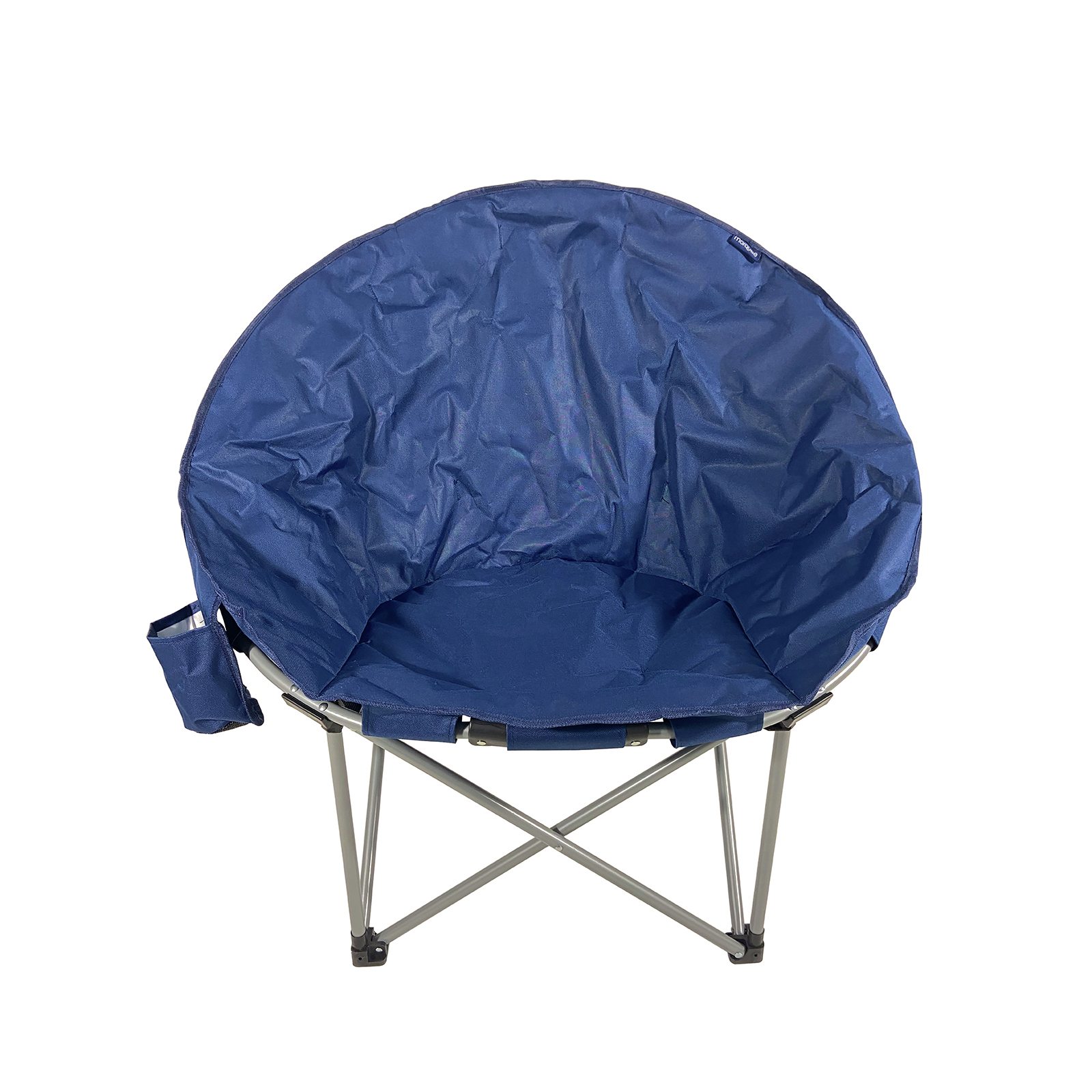 Marquee Blue Padded Moon Chair With Cup Holder