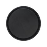 Round Drinks Tray Plastic Non Slip Waiter Serving Drinks Food - 28cm