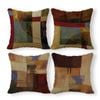 Catzon 4 Pcs Vintage Throw Pillow Covers Abstract Print for Living Room Decor