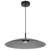Telbix Orilla Modern Pendant Hanging Lamp Light Glass Metal Aluminium Smoke Matte