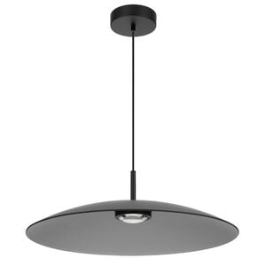 Telbix Orilla Modern Pendant Hanging Lamp Light Glass Metal Aluminium Smoke Matte