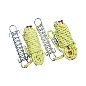 Polytuf 3m x 6mm Reflective Glow In The Dark Guy Rope With Spring - 2 Pack