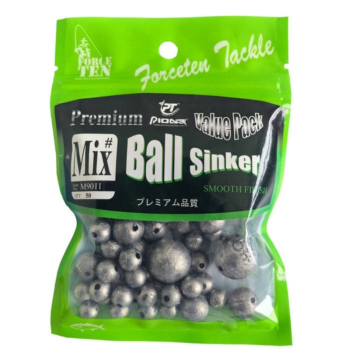 Forceten Mixed Ball Fishing Sinkers – Value Pack