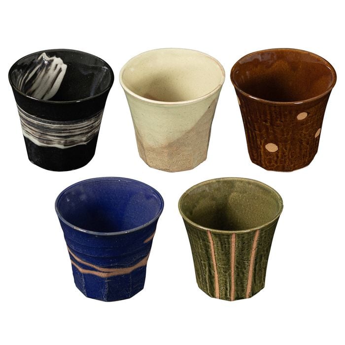Omotenashi Goyuu Rock Set of 5 Tea Cups - 250ml