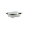 Urban Style Enamelware 20cm Pie Dish w/ Black Rim - White