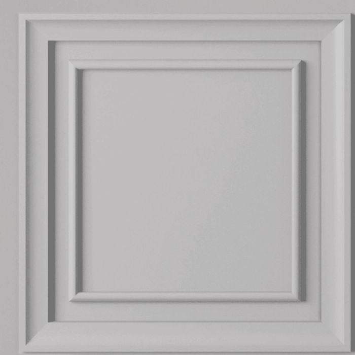 Superfresco Easy 52cm x 10m Grey Wall Panel Wallpaper