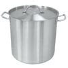 Vogue Stock Pot Stainless Steel Deep 360mm Commercial Kitchen Cookware