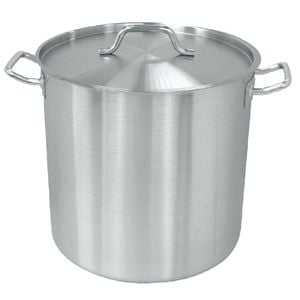 Vogue Stock Pot Stainless Steel Deep 360mm Commercial Kitchen Cookware