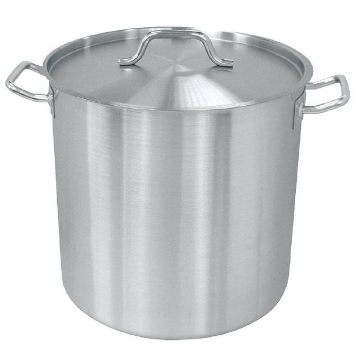 Vogue Stock Pot Stainless Steel Deep 360mm Commercial Kitchen Cookware