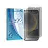 2 Pack MEZON Samsung Galaxy S24+ (6.7") Privacy Anti-Spy Fingerprint Unlock Tempered Glass