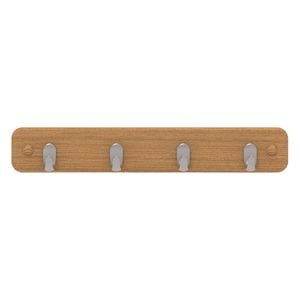 MODE 4 Chrome Hooks On Bamboo Board Key Rack