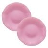 2PK Porto High Gloss Campania Soda Lime Glass Serving Platter 31cm Rose