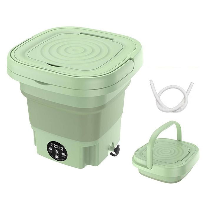 Catzon Portable Washing Machine 8L Mini Foldable Washer-Green