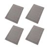 4PK Christy Sovereign Bath Mat Combed Cotton 1000GSM Plush Luxurious Silver
