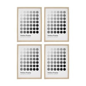 4PK Braz A3 Venice Image Photo Document Display Frame 29.7x42cm Beech