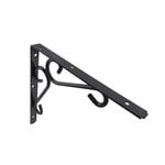 Carinya 250 x 200mm Dark Grey Heavy Duty Scroll Stayed Bracket