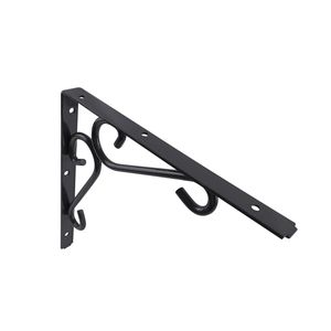 Carinya 250 x 200mm Dark Grey Heavy Duty Scroll Stayed Bracket
