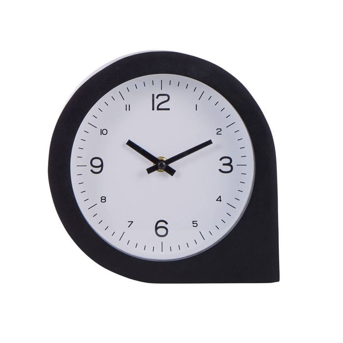 Amalfi Kasai Wooden Table Clock Black 20x20x6cm