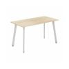 Olg Flare Bar Leaner White Frame New Oak Smooth Top L3000mm X W750mm