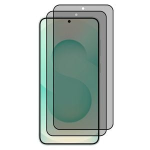 2 Pack MEZON Samsung Galaxy S25+ (6.7") Privacy Anti-Spy Fingerprint Unlock Tempered Glass