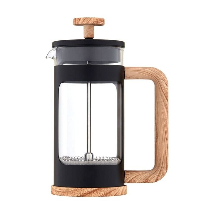 Euroline Plunger French Press Coffee Maker Durable Glass 1000ml Black