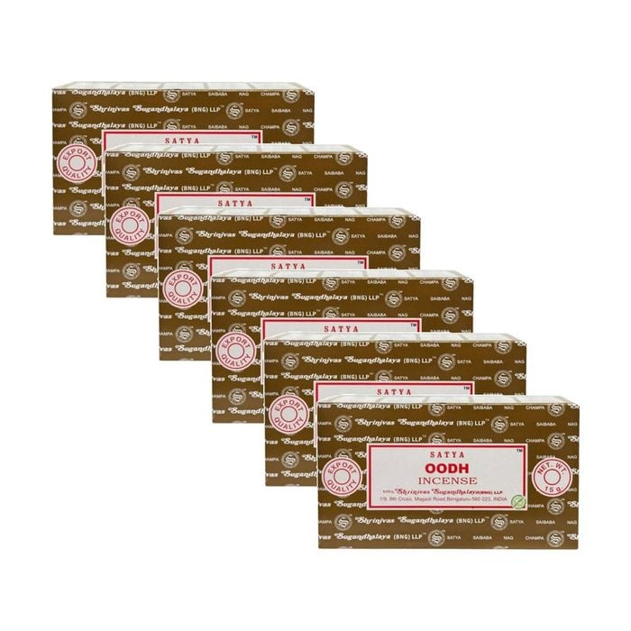 6PK Satya Home Fragrance Scented Incense Sticks Packet Set 15gm Oodh