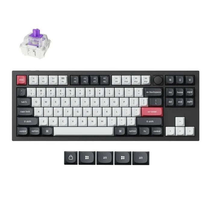 Keychron Q3 He Magnetic Custom Keyboard (black) (gateron Double-rail Nebula Switch)