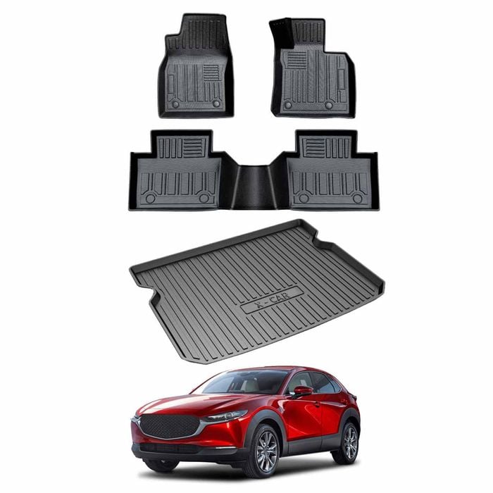 3D All-Weather Floor Mat Boot Liner Carpet for Mazda CX-30 CX30 2019-Onwards Heavy Duty Customized